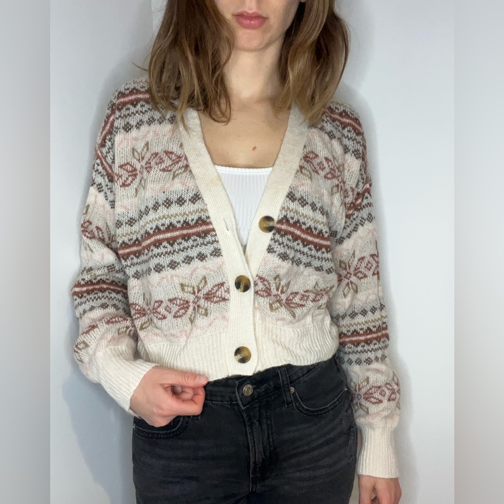 No Comment Knitted Crop Sweater Women’s US L